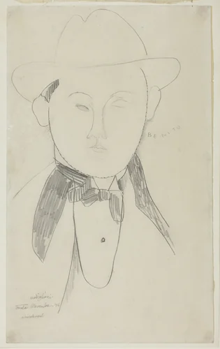 Benito by Amedeo Modigliani, drawing, 1916