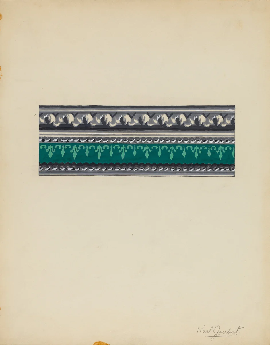 Wall Paper Border by Karl Joubert, index of american design, 1937