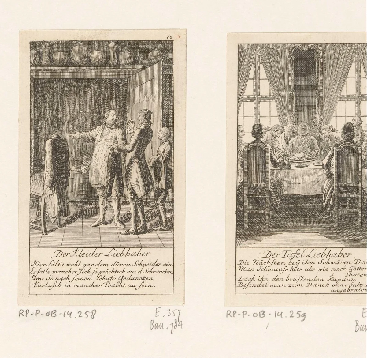 Modeliefhebber by Daniel Nikolaus Chodowiecki, print, 1780