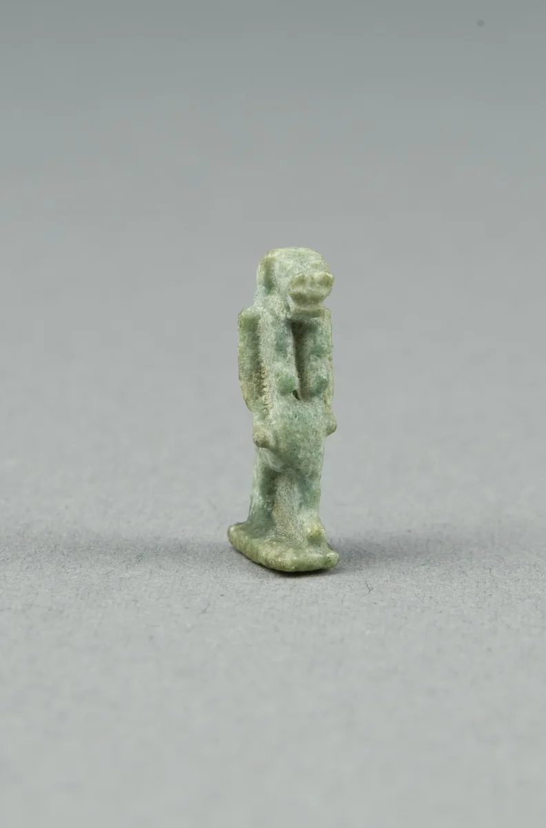 Amulet of the Goddess Taweret (Thoeris) by Egyptian, metalwork, -1069--332