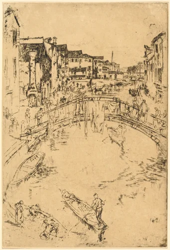 The Bridge by James McNeill Whistler, print, 1879-1880