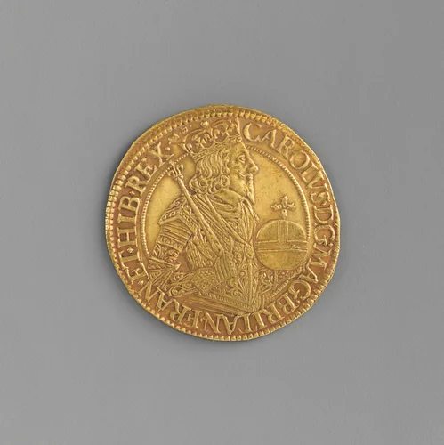 Unite coin of Charles I by Nicholas Briot, metalwork, 1642