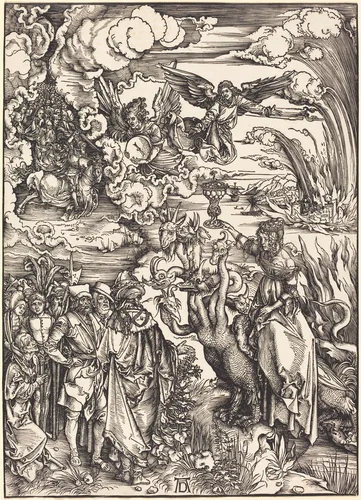 The Babylonian Whore by Albrecht Dürer, print, 1496-1498