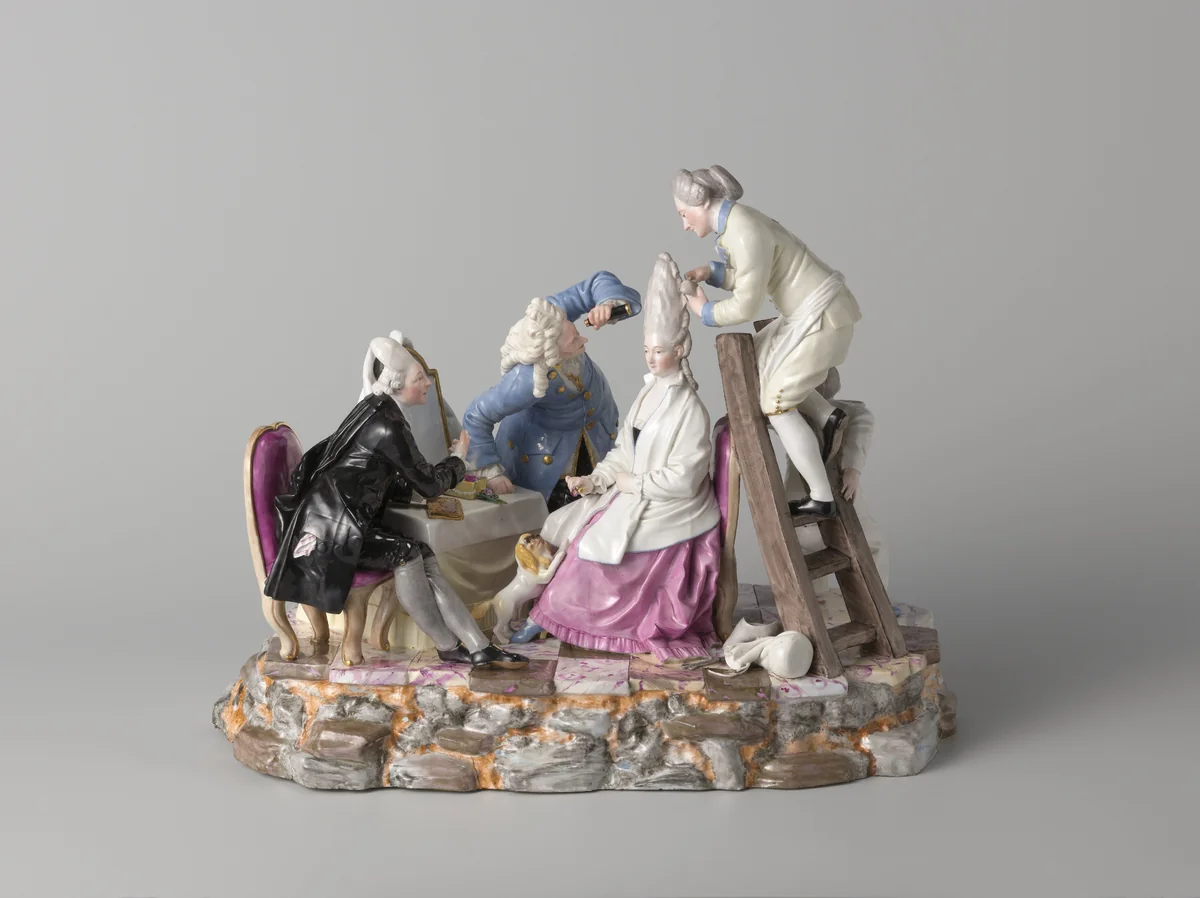 Groep, bekend als ‘De hoge haardracht’ by Höchst, other, 1780