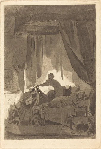 Joconde by Jean Honoré Fragonard, print, 1761-1771