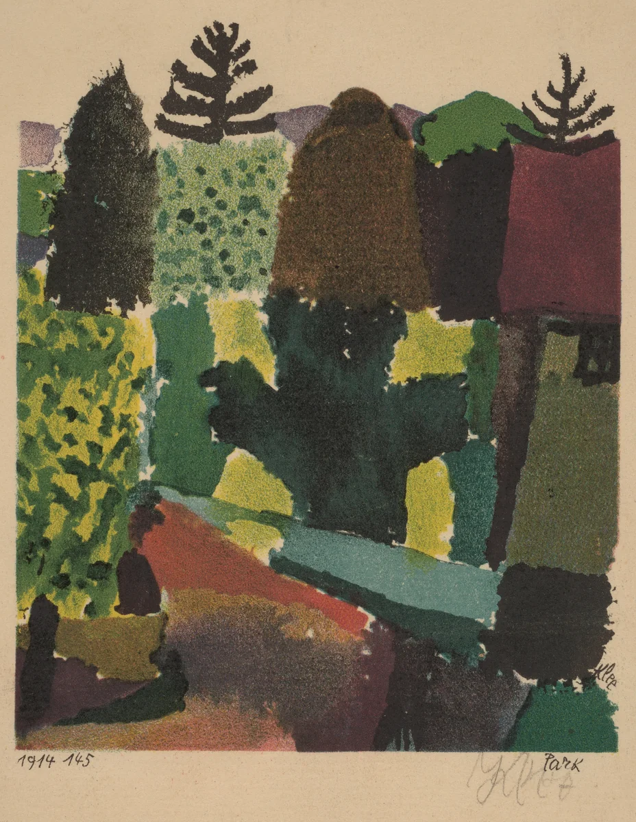 Park by Paul Klee, print, 1920