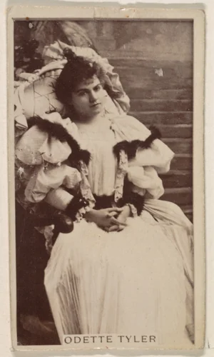 Odette Tyler, from the Actresses series (N245) issued by Kinney Brothers to promote Sweet Caporal Cigarettes by Kinney Brothers Tobacco Company, photograph, 1890