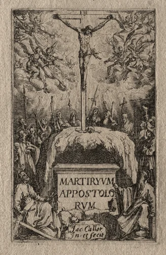 The Martyrdom of the Apostles: Frontispiece by Jacques Callot, print, 1627-1637