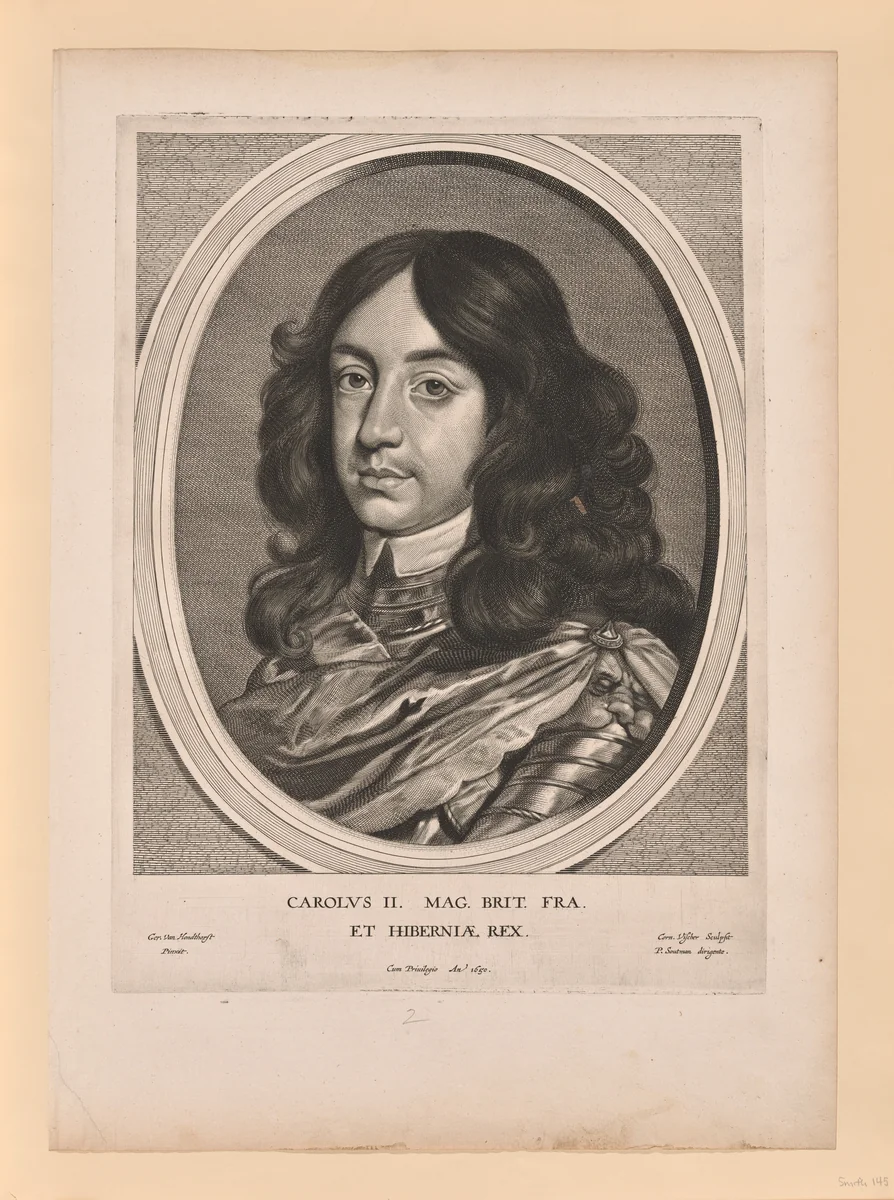 Charles II, King of England, from Effigies Variae... by Cornelis Visscher, print, 1650