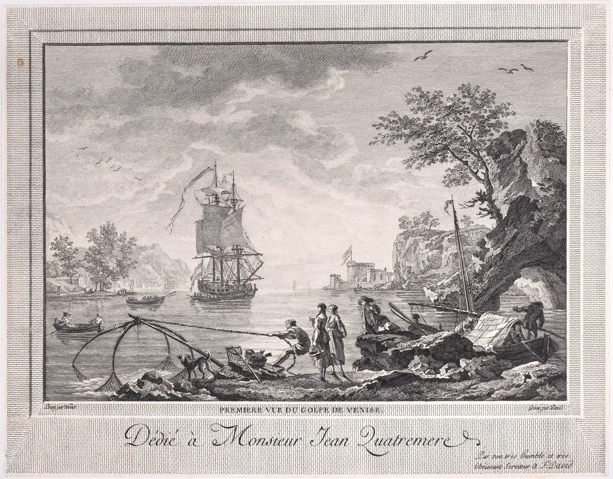 First View of the Gulf of Venice by Joseph Vernet, print, 1765-1805
