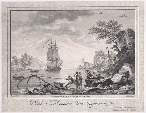 First View of the Gulf of Venice by Joseph Vernet, print, 1765-1805