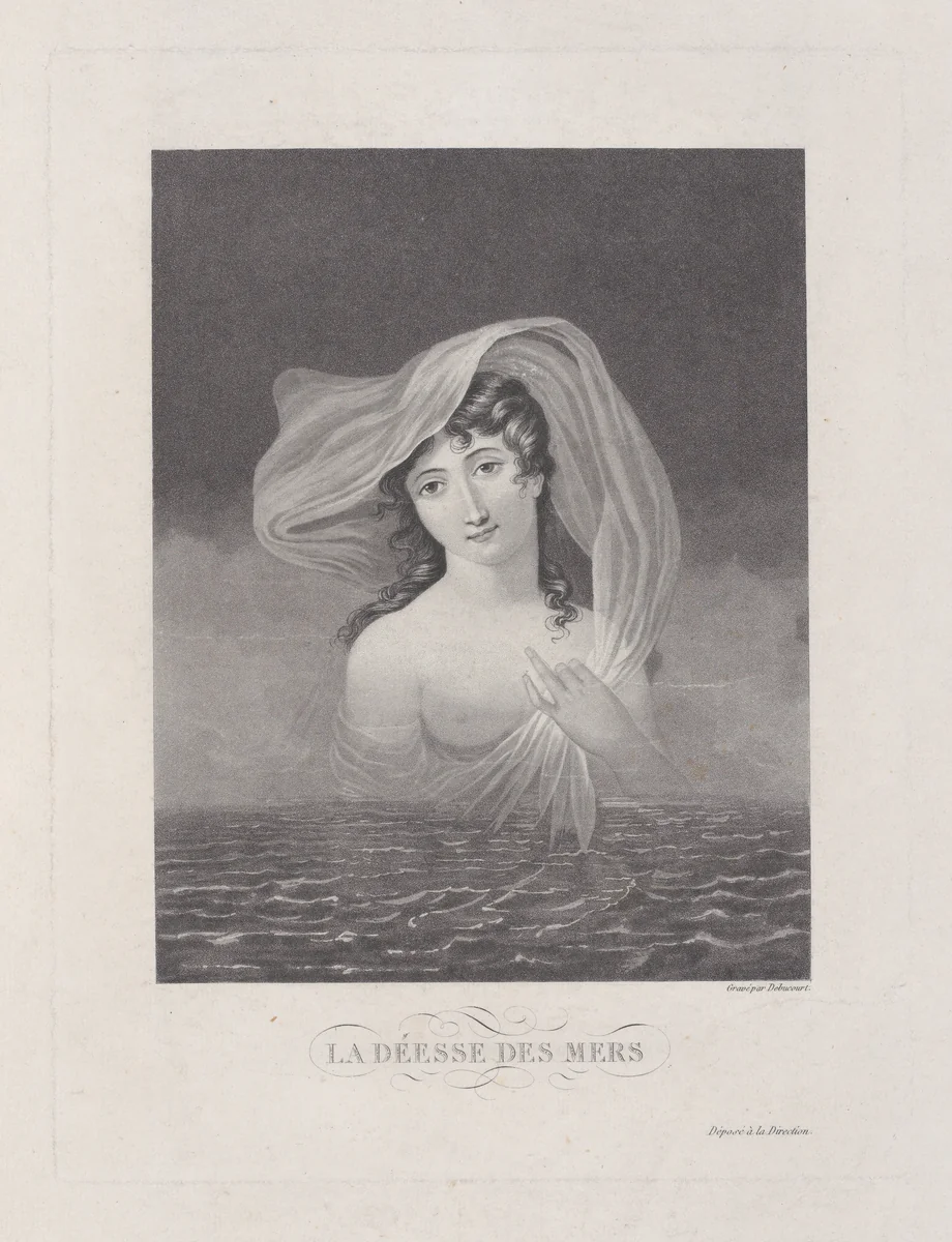 La Déesse des Mers by Louis Philibert Debucourt, print, 1775-1832