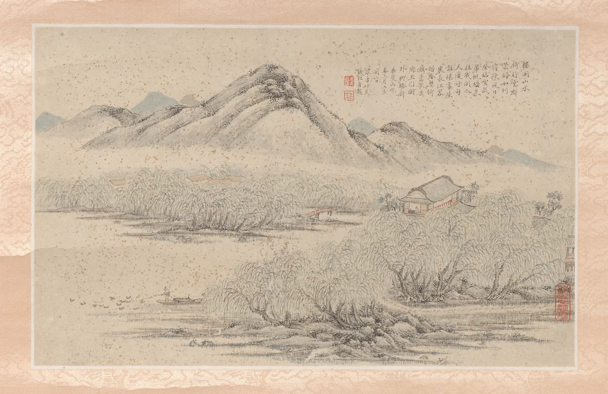 Landscape by Qian Du, painting, 1786