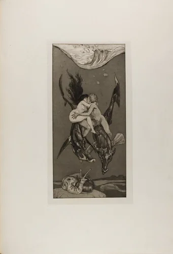 Temptation, plate four from A Life by Max Klinger, print, 1884