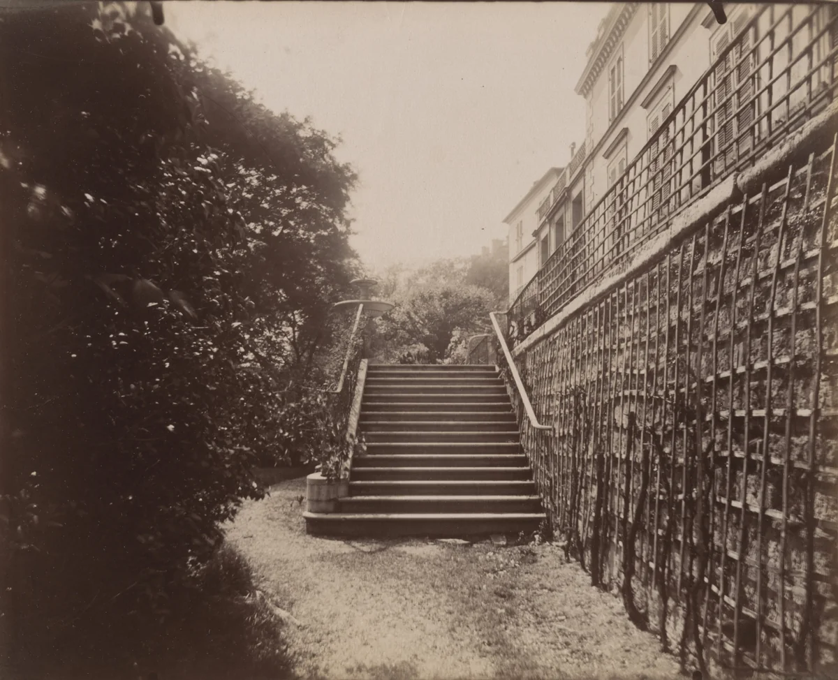 Parc Delessert, 32 Quai de Passy by Eugène Atget, photograph, 1914