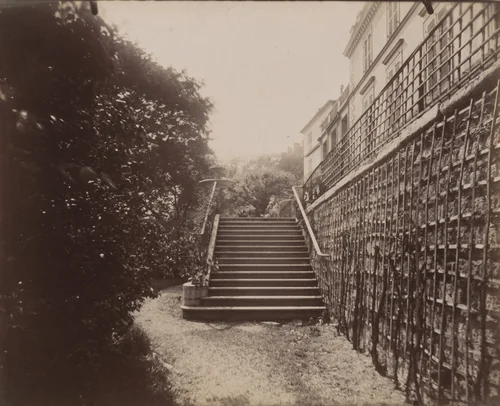 Parc Delessert, 32 Quai de Passy by Eugène Atget, photograph, 1914