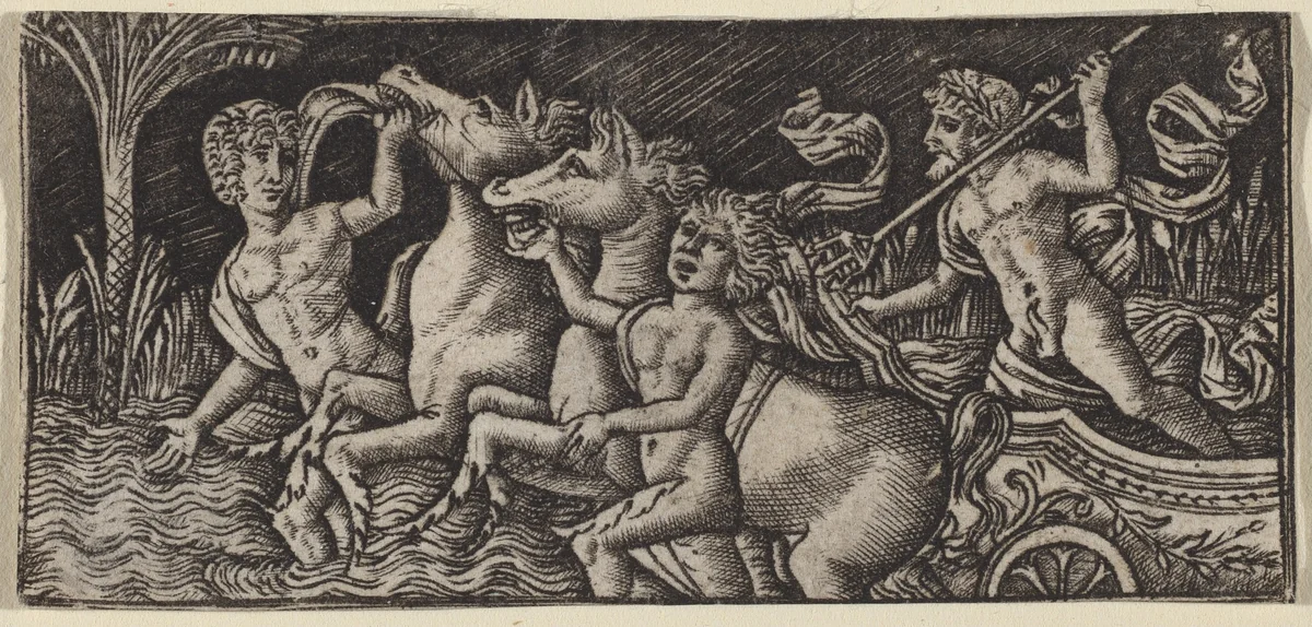 The Triumph of Neptune by Peregrino da Cesena, print, 1490-1510