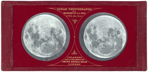 View of the Moon by Warren De La Rue, photograph, 1858-1859