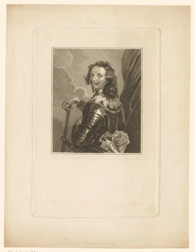 Portret van Albert de Ligne by Andrew Birrell, print, 1808