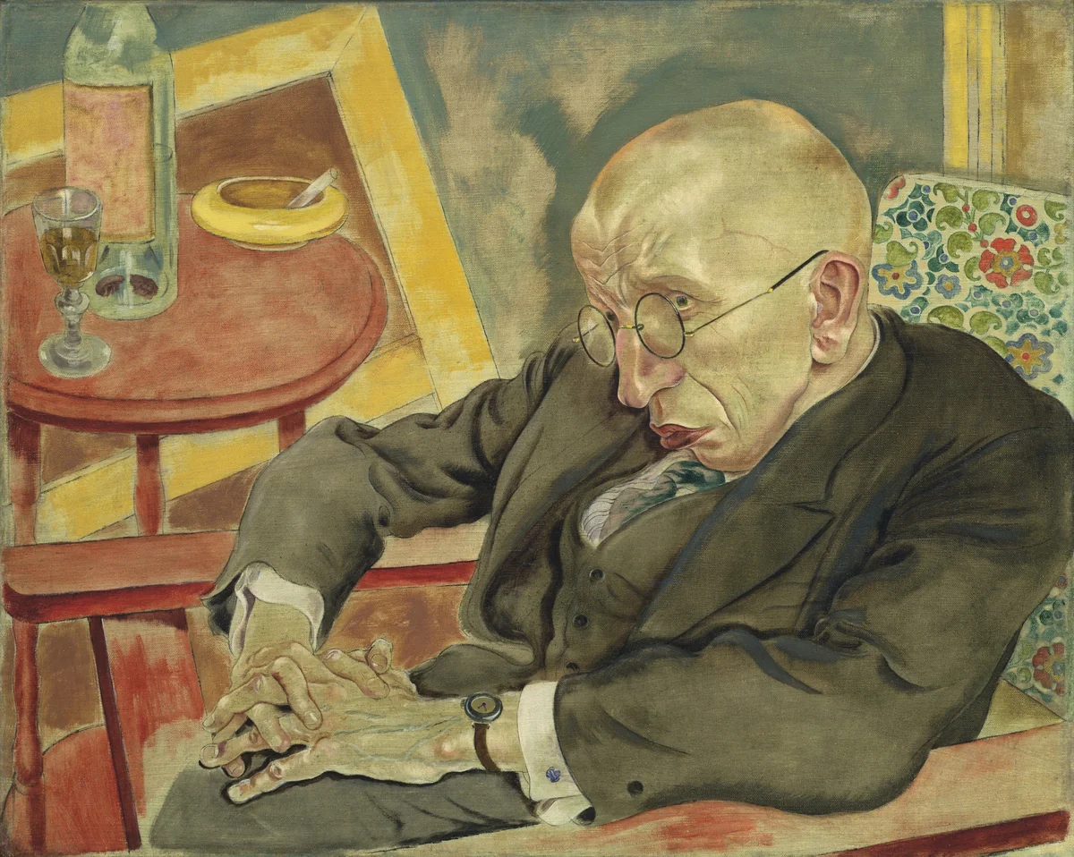 The Poet Max Herrmann-Neisse by George Grosz, painting, 1927