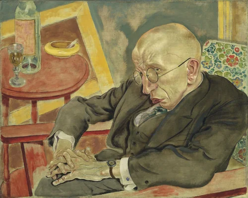 The Poet Max Herrmann-Neisse by George Grosz, painting, 1927