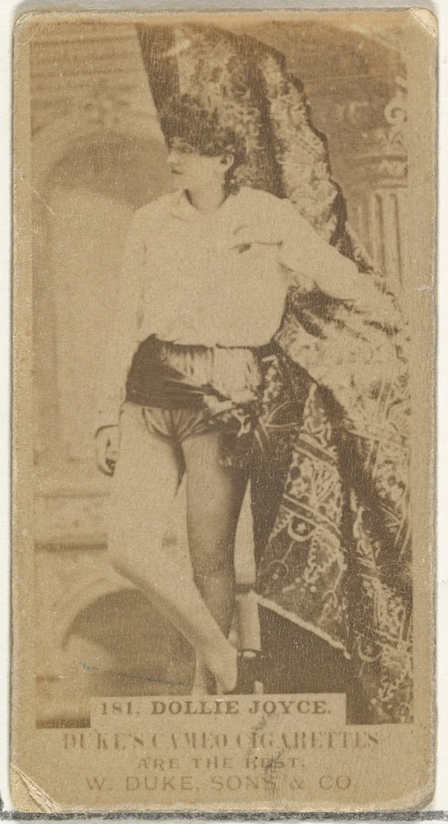 Card Number 181, Dollie Joyce, from the Actors and Actresses series (N145-5) issued by Duke Sons & Co. to promote Cameo Cigarettes by W. Duke, Sons & Co., photograph, 1880-1889
