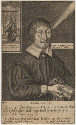 Richard Carpenter by William Marshall, print, 1640