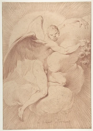 Le Vent d'Orient by Edme Bouchardon, drawing, 1700-1770