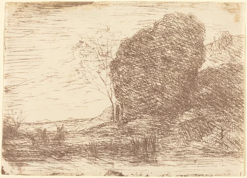 Feast of Pan (La Fete de Pan) by Jean-Baptiste-Camille Corot, print, 1860