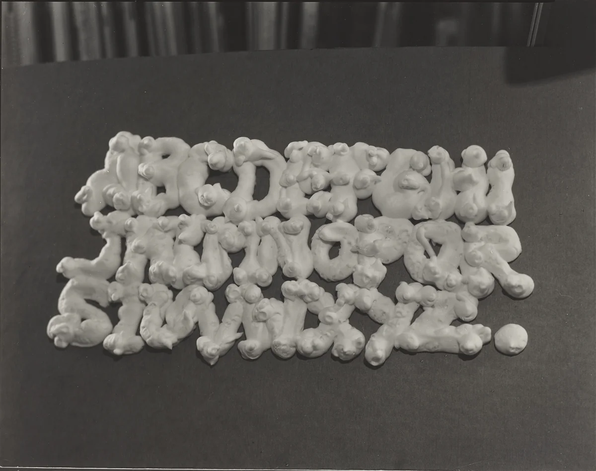 Shaving Cream Alphabet by Robert Cumming, photograph, 1943-2007