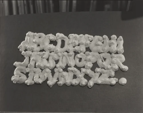 Shaving Cream Alphabet by Robert Cumming, photograph, 1943-2007