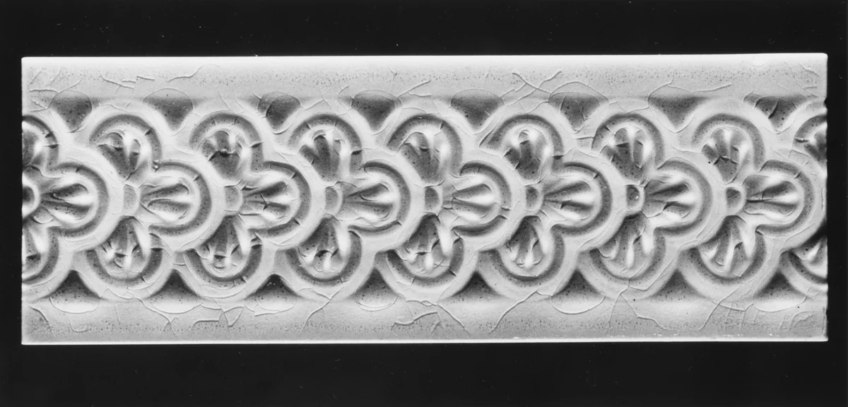 Border Tile by J. and J. G. Low Art Tile Works, artwork, 1881