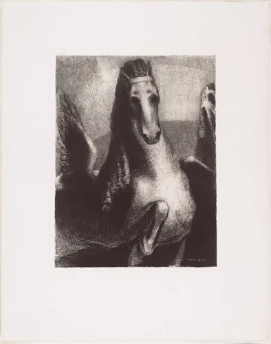 The Wing (L'Aile) by Odilon Redon, print, 1893