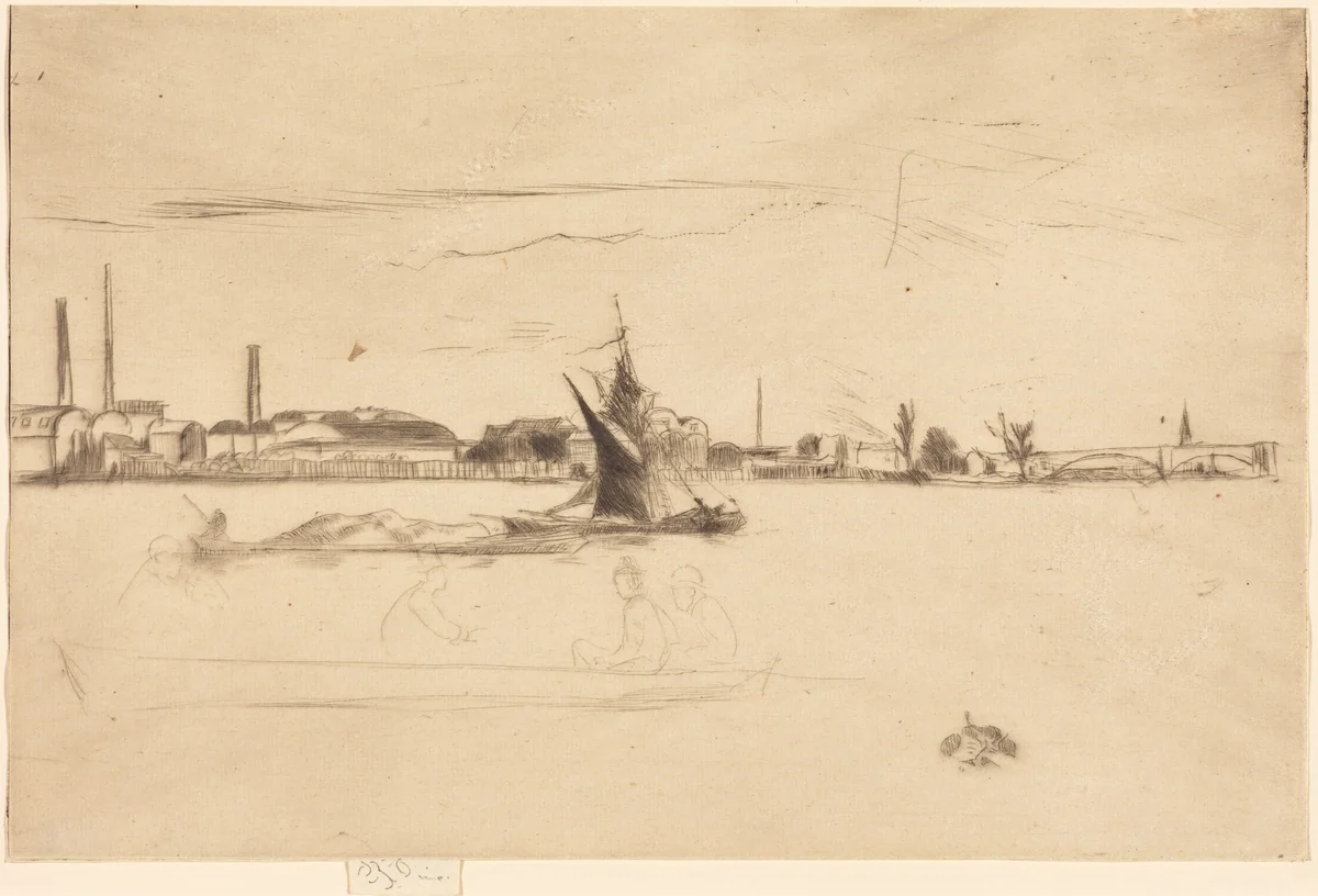 Price's Candle-Works by James McNeill Whistler, print, 1875