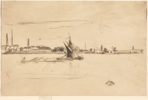 Price's Candle-Works by James McNeill Whistler, print, 1875