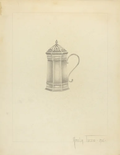 Silver Caster by Amelia Tuccio, index of american design, 1936