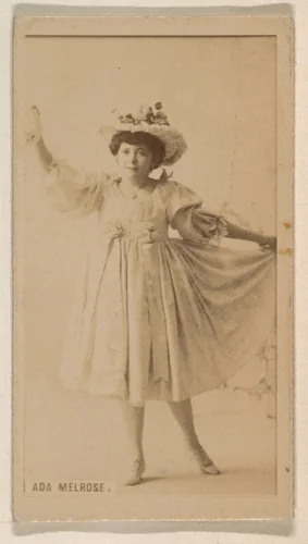 Ada Melrose, from the Actresses series (N245) issued by Kinney Brothers to promote Sweet Caporal Cigarettes by Kinney Brothers Tobacco Company, photograph, 1890