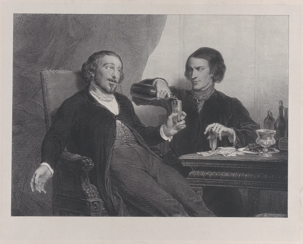Le Vin (Wine) by François-Joseph-Aimé de Lemud, print, 1840
