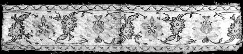 Fragment (Border) by Iran, textile, 1701-1800