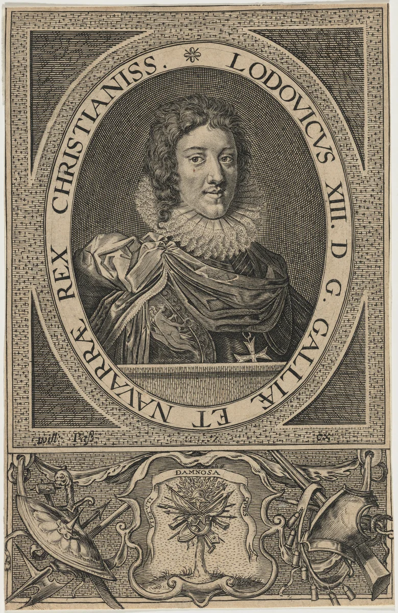 Louis XIII, King of France by Willem de Passe, print, 1598-1637