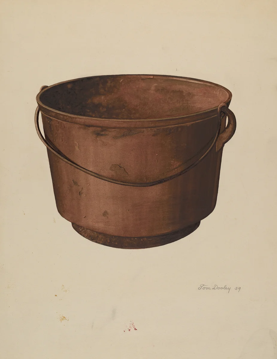 Cooking Kettle by Thomas Dooley, index of american design, 1939