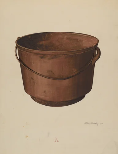 Cooking Kettle by Thomas Dooley, index of american design, 1939