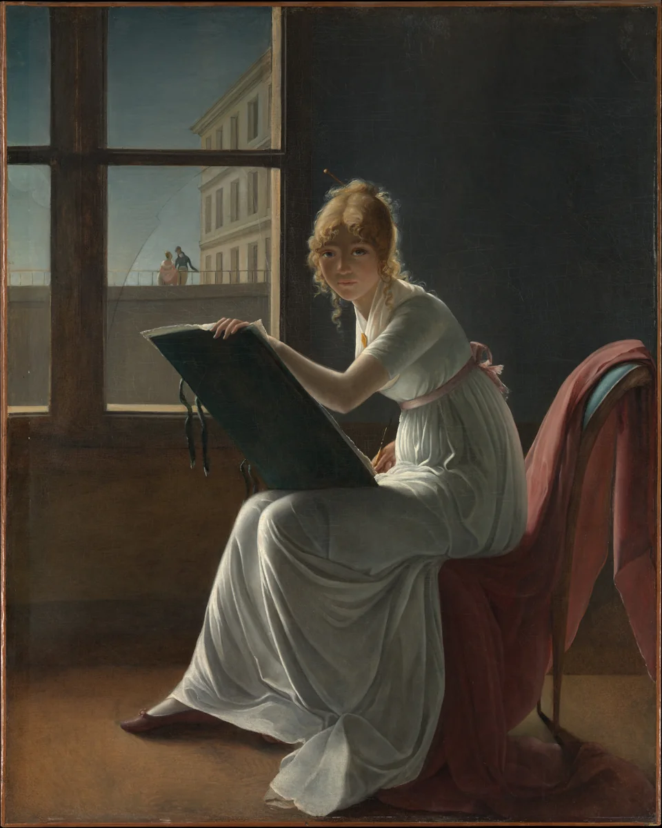 Marie Joséphine Charlotte du Val d'Ognes (1786–1868) by Marie Denise Villers, painting, 1801