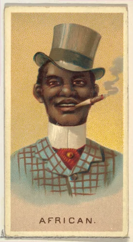 Caricature of an African man, from World's Smokers series (N33) for Allen & Ginter Cigarettes by Allen & Ginter, print, 1888