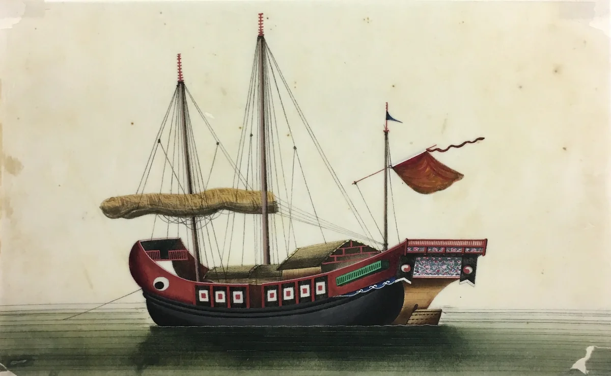 Ship paintings by China, painting, 1834-1866