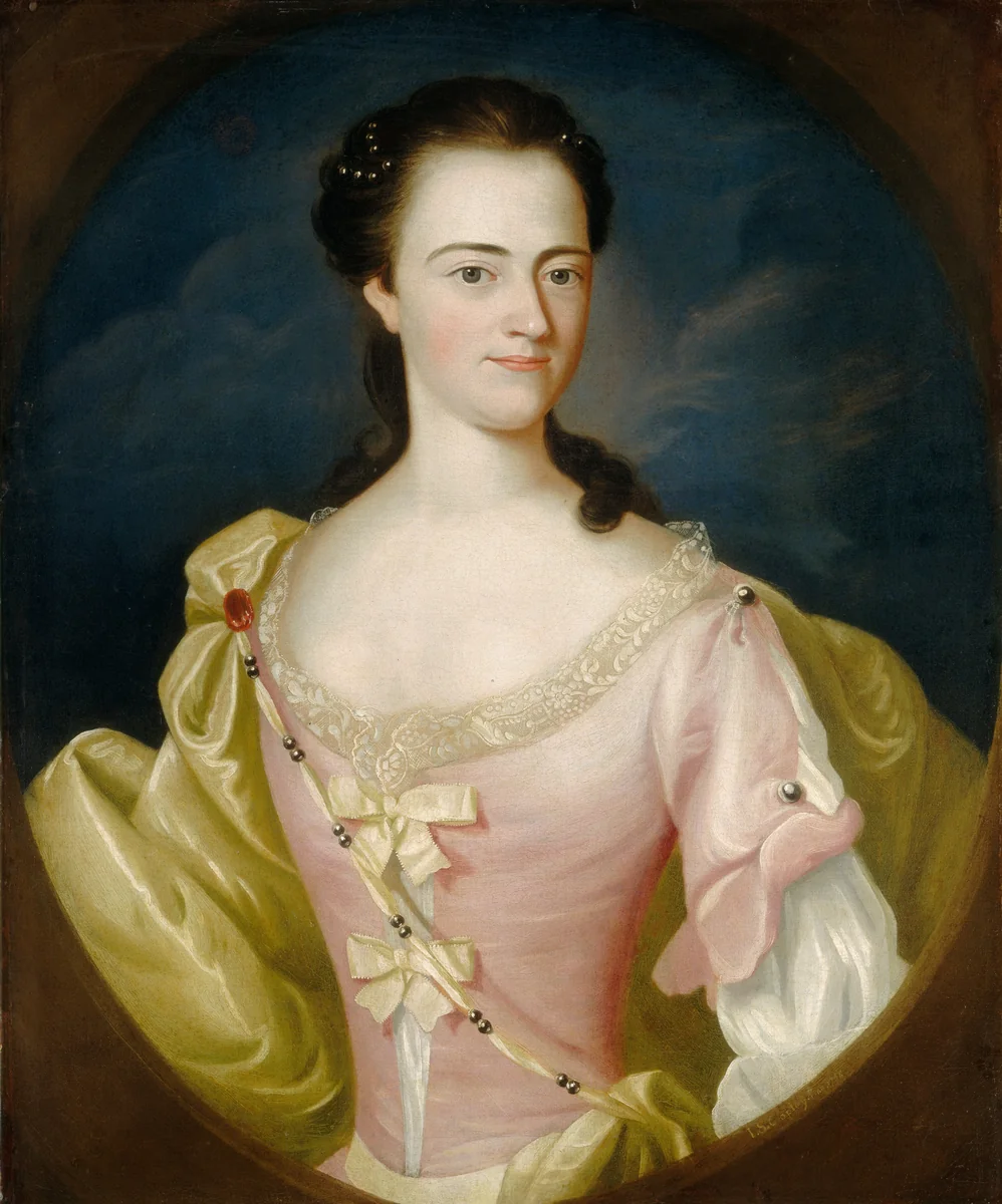 Jane Browne by John Singleton Copley, painting, 1756