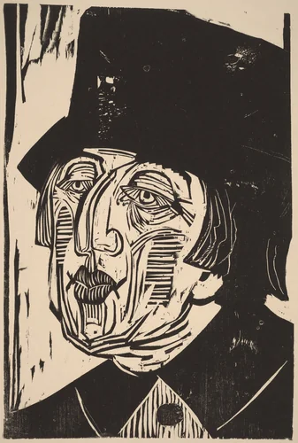 Annette Kolb by Ernst Ludwig Kirchner, print, 1926