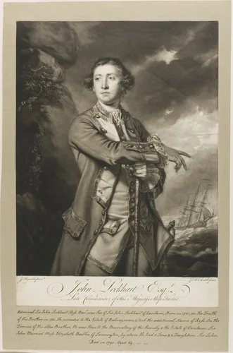 Portrait of John Lockhart, Esquire by James McArdell, print, 1765-1775