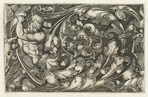 Ornament met centaur by Unknown, print, 1536