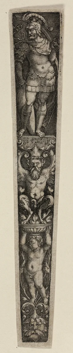 Dagger Sheath with a Warrior by Master I.B., print, 1528